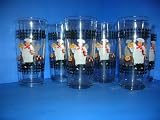 FAT ITALIAN CHEF 16oz. Tumblers Set of 6 Glasses *NEW!*