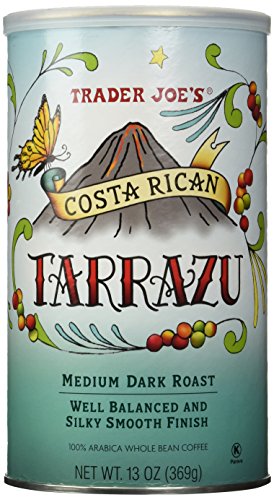 Trader Joe's Costa Rican Tarrazu 100% Arabica Roasted Whole Bean Coffee (13 Oz.)