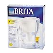 Brita Slim Pour-Through Pitcher, 40-Oz. Capacity, 4/Cartton