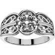 14K White Gold Mother's Ring - 5 Gemstone -- YOU CHOOSE THE COLORS!