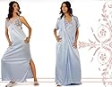 Women's Full length Silky Sheer Nightgown & Robe Set