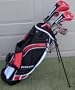 Mens Left Handed Complete Golf Club Set Driver, Wood, Hybrid, Irons, Wedge, Putter Stand Bag Lefty LH
