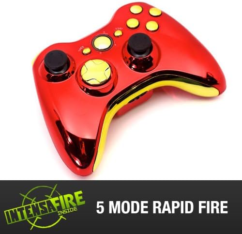 Xbox 360 Modded Controller 5 Mode Rapid Fire Wireless Chrome Iron Man