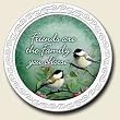 Scentiment Coaster with saying ~ Friends are Family ~ vanilla aroma ~ gift ba...