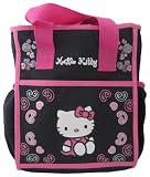 Hello Kitty Diaper Bag with Handles, Black/Pink