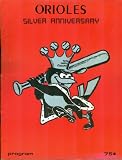 Orioles Silver Anniversary Program: Baltimore Orioles vs. Detroit Tigers, June 23, 1979 (Game 1)
