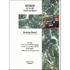 Land Rover Defender 1993-1995 Petrol and Diesel Workshop Manual Including 300Tdi Engine, Manual Gearbox and Transfer Box Overhaul Manual