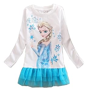 Frozen Elsa Blue Crinoline Halloween Dress