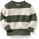 オールドネイビー OLD NAVY/ ストライプラグビープルオーバー グリーンストライプ トップス長袖Tシャツ 5歳【並行輸入】