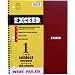 Norcom Exceed Wide Ruled Notebook, 10.5 x 8.5 Inches, 100-Count, 1 Notebook per Order, Assorted Colors (77581-12)