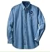 Personalized custom embroidered football helmet denim shirt