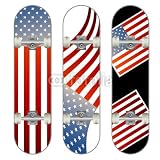 Wallmonkeys Peel and Stick Wall Decals - Three Vector Skateboard Colorful Designs - Removable Graphic