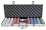 Pegasus Spiele 130500 - Pokerkoffer (500 Chips)