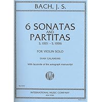 Bach, J.S. - 6 Sonatas and Partitas BWV 1001 1006 for Violin -by Galamian - International