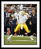 Ben Roethlisberger Pittsburgh Steelers NFL Framed 8x10 Photograph Super Bowl XL Passing - CLOSEOUT SPECIAL
