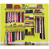 Rubbermaid Configurations Custom Closet Deluxe Kit, White, 4-8 Foot, FG3H8900WHT