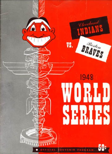 World Series Program 1948 Boston Braves vs Cleveland Indians At Municpal Stadium