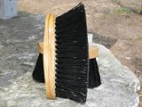 LEGENDS Soft Black Poly Curved-Back Flick Brush