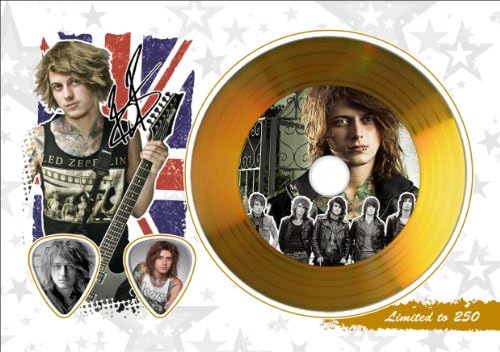 Ben Bruce Asking Alexandria Gold Disc Display With Guitar Picks