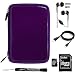 Purple Fiber Style Mesh Pocket Slim Style Eva Protective Carrying Case Folio for Pandigital Novel 7 Color Multimedia White eReader + Indlues a 4-Inch Determination Hand Strap + Includes a Crystal Clear HD Noise Filter Handsfree with Mic and Mute Button + Includes a 4GB Micro SD Card with SD Adaptor + Includes a USB Data Sync Cable for your eReader (Mini USB Type)