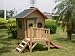 Kinderhaus / Hexenhaus mit Podest und Rutsche - Larix -