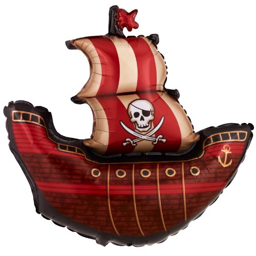 Pirate ship shape 40" jumbo foil balloon