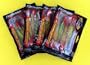 Tsunami 6" Slim Shad Swirl Tail Lure Red Head 4pks of 4