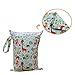 Babyfriend Baby Waterproof Washable Reusable Wet and Dry Cloth Diaper Bag,Double zippered Organizer Bag,2PCS