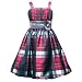 Size-6 RRE-48731H BURGUNDY SILVER BLACK TAFFETA PLAID BUBBLE SKIRT Special Occasion Flower Girl Holiday Pageant Party Dress,H348731 Rare Editions LITTLE GIRLS
