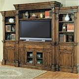 Canterbury Entertainment Center in Vintage Caramel