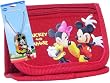 Mickey & Minnie Mouse Tri-fold Red Wallet & Charm Necklace