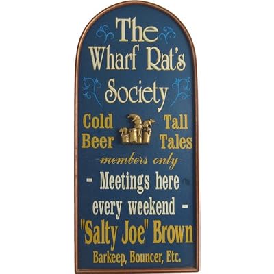 The Wharf Rat's Society Tombstone Design Personalized Framed 24x11