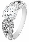 NEW DIAMOND WHITE GOLD LADIES RING