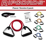 RIPCORDS Resistance Bands - Power Tension 5 Pack (without DVD)