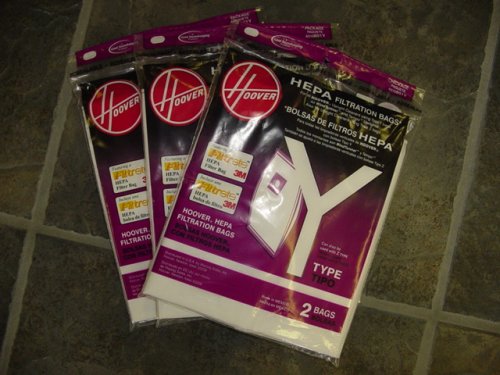 HOOVER INC TTI FLOOR CARE 4010801Y 2PK Hoover 3M HEPA Bag