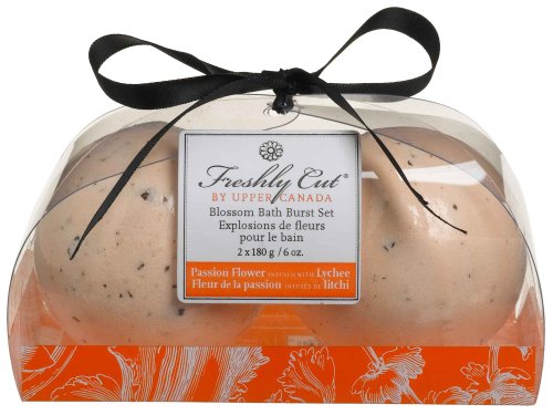 Upper Canada Soap & Candle Blossom Bath Burst Set Passion Flower & Lychee,two... by Upper Canada Soap & Candle