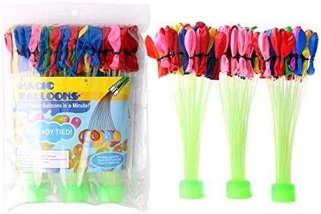 Magic Water Balloons - 3 Attachments Over 100 Balloons - Fills and Self-Ties in Minutes