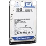 Western Digital Scorpio Blue 80 GB Bulk/OEM Hard Drive 2.5 Inch, 8 MB Cache, 5400 RPM EIDE WD800BEVE