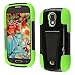 For SamsungGalaxy Light T399 Cover Case (T-Stand Hybrid Black / Neon Green)
