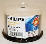 Philips Duplicator Grade DVD+R 16X 4.7GB White Inkjet Printable to Metalized Hub 50pk in Spindle 51dP4GsgYIL. SL160 Philips Duplicator Grade DVD+R 16X 4.7GB White Inkjet Printable to Metalized Hub 50pk in Spindle