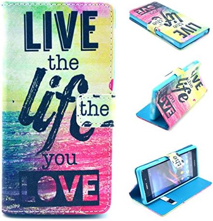 Sony Xperia Z1 Case, Sony Z1 Case (5 Inch / L39H)[Card Slot][Flip][Slim Fit][Wallet][Book Fold] Mens Wallets PU Leather Wallet Card Holder Pounch Flip Case Cover with Stand Function For Sony Z1