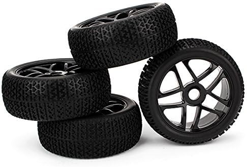 iiMash(TM) HSP RC 1/8 Off-road Vehicles Star Wheel Rim T Grain Tires 1.69 inch Width (Pack Of 4)