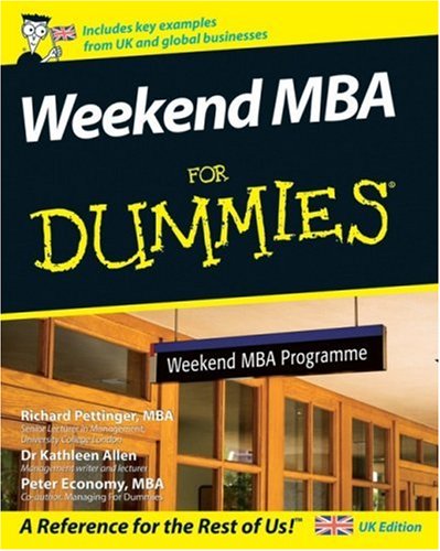 City Travel Guides Discounted  Books : Weekend MBA for Dummies (For Dummies)