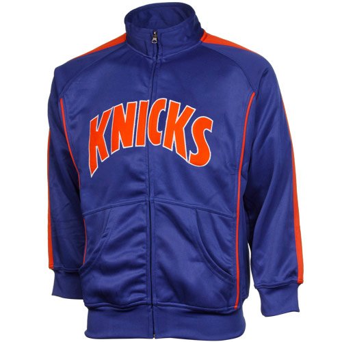 NBA Majestic New York Knicks Youth Tricot Team Full Zip Track Jacket - Royal Blue (Medium)
