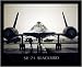 SR-71 Blackbird (On Ground) Black Wood-Mounted Art Poster Print - 16 X 20