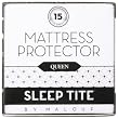 Queen Size SLEEP TITE by Malouf Mattress Protector - 100% Waterproof-Eliminates Dust Mites -15 Year Warranty