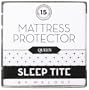 Queen Size SLEEP TITE by Malouf Mattress Protector - 100% Waterproof-Eliminates Dust Mites -15 Year Warranty