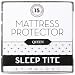 Queen Size SLEEP TITE by Malouf Mattress Protector - 100% Waterproof-Eliminates Dust Mites -15 Year Warranty