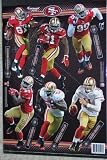 San Francisco 49ers Fathead NFL Team Set - Willis, Gore, Davis, Smith, Edwards, Smith