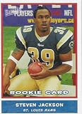 2004 Bazooka 215 Steven Jackson Saint Louis Rams (RC - Rookie - Football Cards)